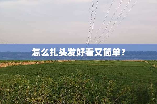 怎么扎头发好看又简单？