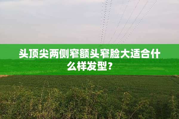 头顶尖两侧窄额头窄脸大适合什么样发型？