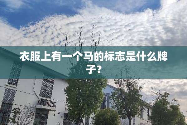 衣服上有一个马的标志是什么牌子？