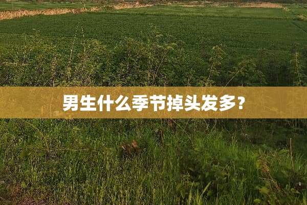 男生什么季节掉头发多？