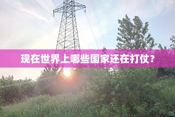 现在世界上哪些国家还在打仗？