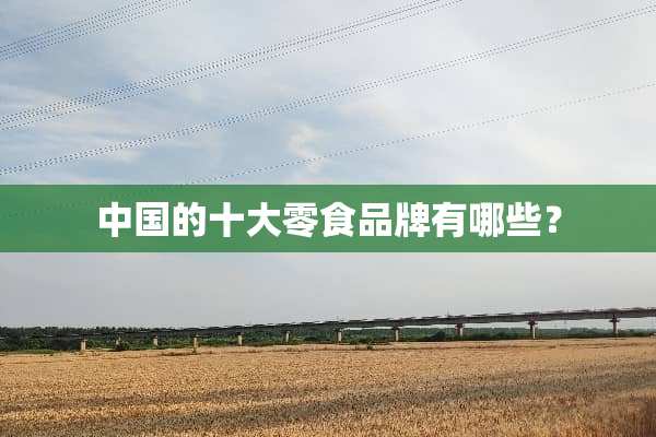 中国的十大零食品牌有哪些？