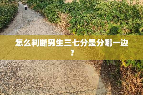 怎么判断男生三七分是分哪一边？