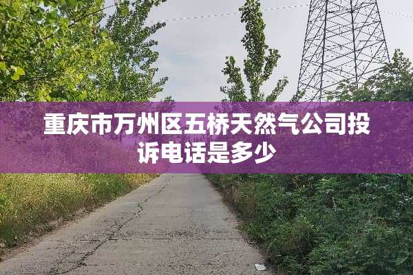 重庆市万州区五桥天然气公司投诉电话是多少