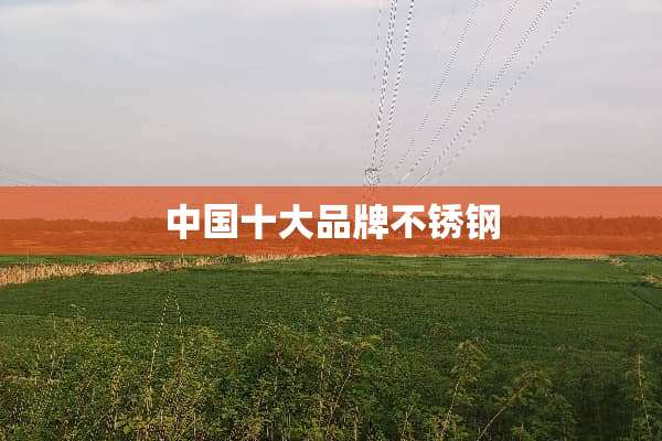 中国十大品牌不锈钢
