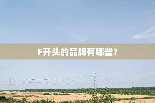 F开头的品牌有哪些？