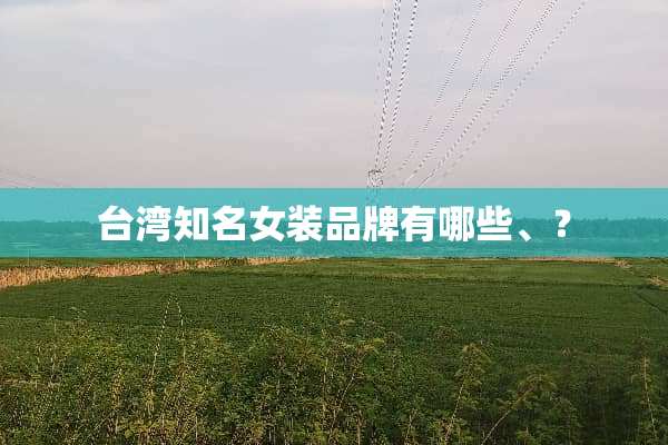 **知名女装品牌有哪些、？