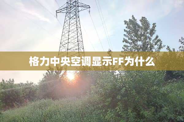 格力**空调显示FF为什么