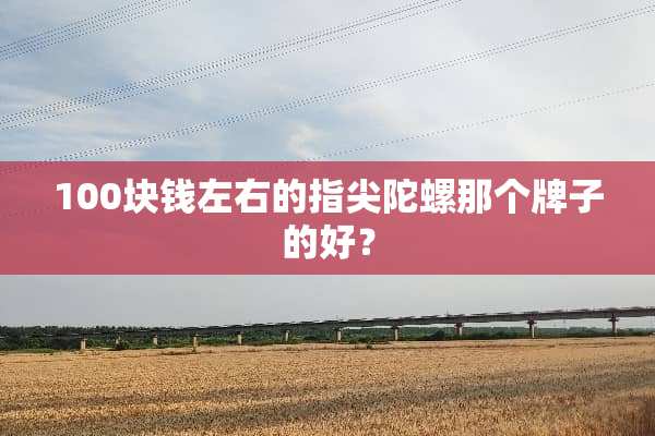 100块钱左右的指尖陀螺那个牌子的好？