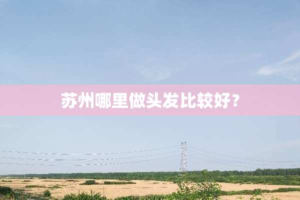 苏州哪里做头发比较好？