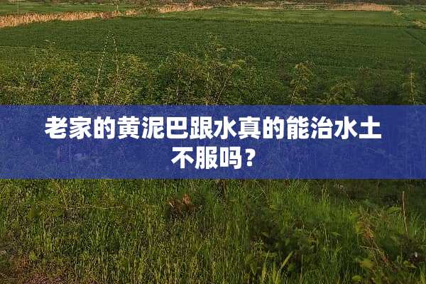 老家的黄泥巴跟水真的能治水土不服吗？
