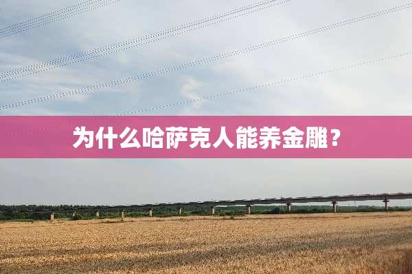 为什么哈萨克人能养金雕？
