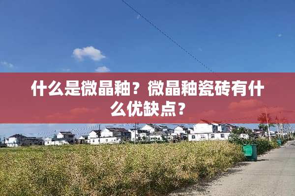 什么是微晶釉？微晶釉瓷砖有什么优缺点？