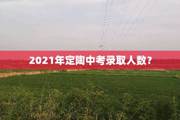 2021年定陶中考录取人数？