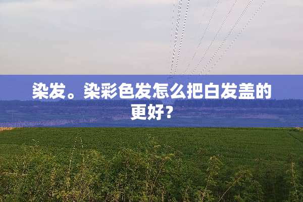 染发。染彩色发怎么把白发盖的更好？