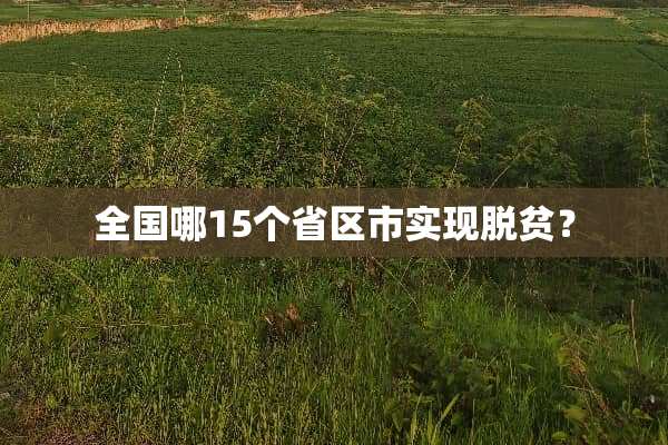 全国哪15个省区市实现脱贫？