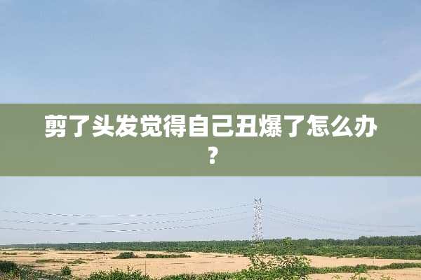 剪了头发觉得自己丑爆了怎么办？