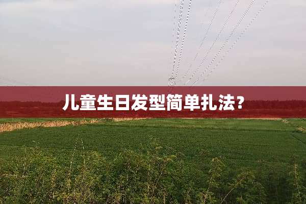 儿童生日发型简单扎法？
