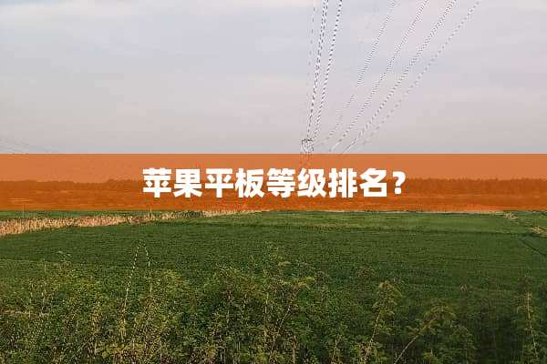 苹果平板等级排名？