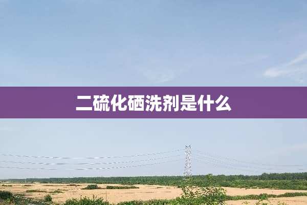 二硫化硒洗剂是什么