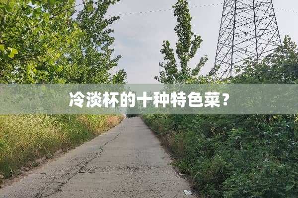 冷淡杯的十种特色菜？