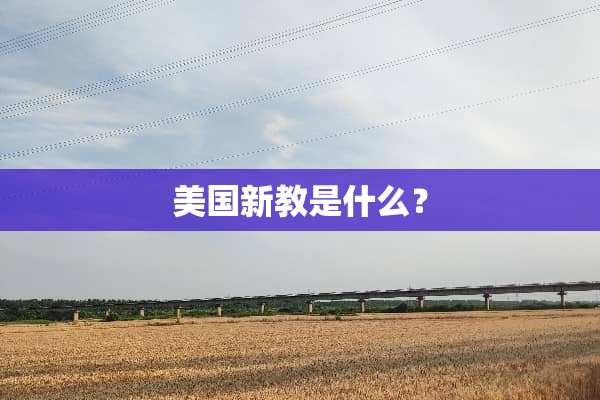 美国新教是什么？