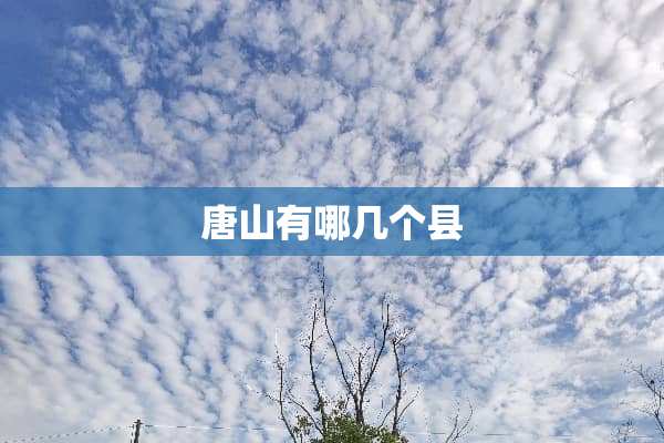 唐山有哪几个县