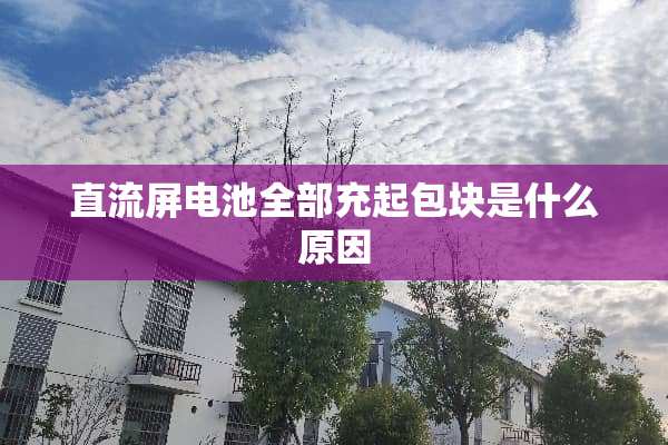 直流屏电池全部充起包块是什么原因