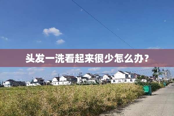 头发一洗看起来很少怎么办？
