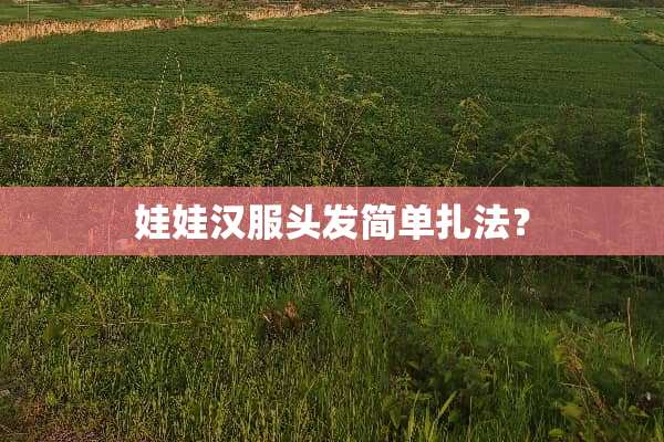 娃娃汉服头发简单扎法？