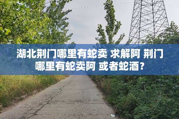 湖北荆门哪里有蛇卖 求解阿 荆门哪里有蛇卖阿 或者蛇酒？