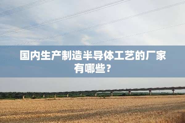 国内生产制造半导体工艺的厂家有哪些？