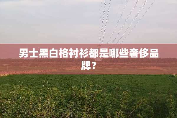 男士黑白格衬衫都是哪些奢侈品牌？