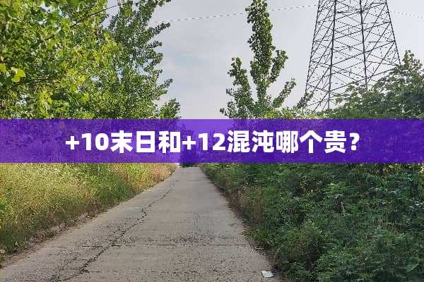 +10末日和+12混沌哪个贵？