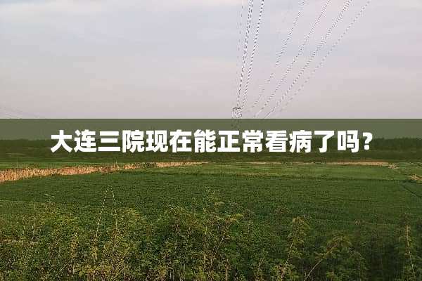 大连三院现在能正常看病了吗？