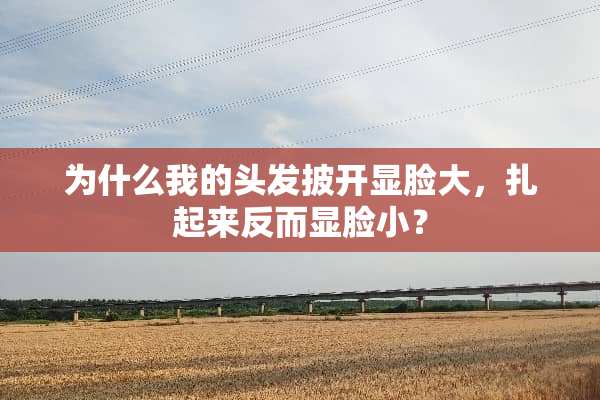 为什么我的头发披开显脸大，扎起来反而显脸小？