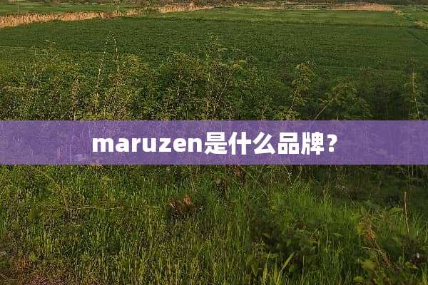 maruzen是什么品牌？