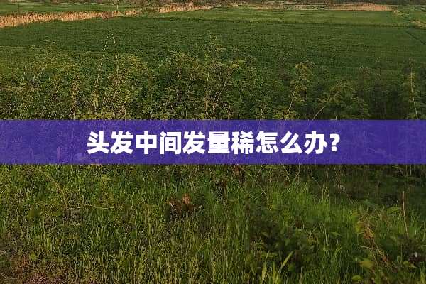 头发中间发量稀怎么办？