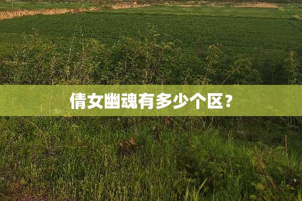 倩女幽魂有多少个区？
