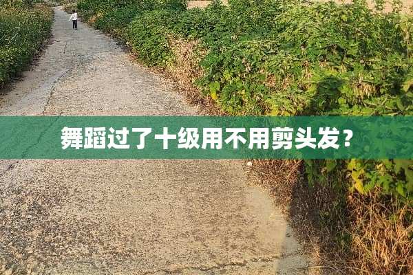 舞蹈过了十级用不用剪头发？