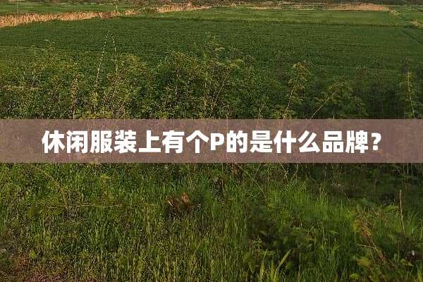 休闲服装上有个P的是什么品牌？