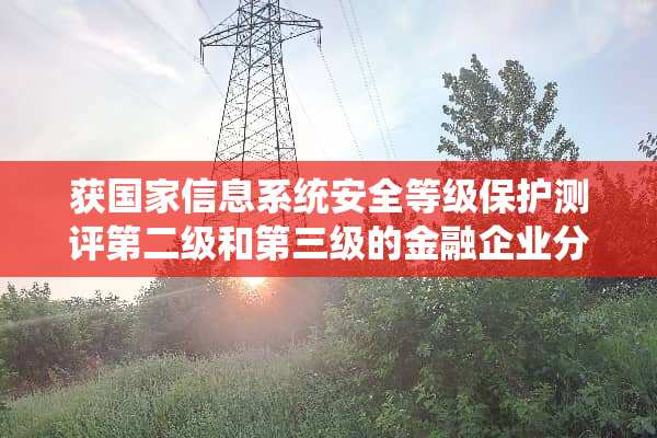 获国家信息系统安全等级保护测评第二级和第**的金融企业分别有哪些？