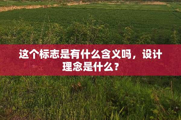这个标志是有什么含义吗，设计理念是什么？