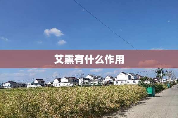 艾熏有什么作用