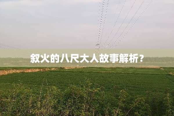 叙火的八尺大人故事解析？