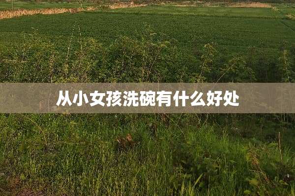 从小女孩洗碗有什么好处