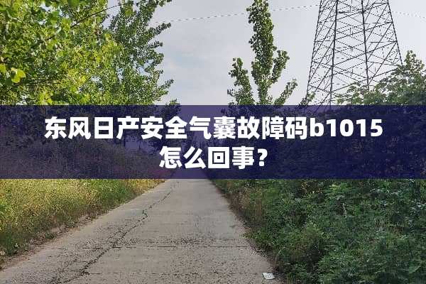 东风日产安全气囊故障码b1015怎么回事？
