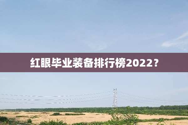 红眼毕业装备排行榜2022？