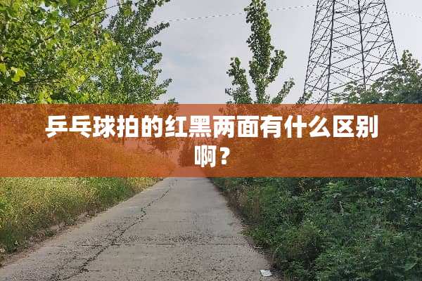 乒乓球拍的红黑两面有什么区别啊？
