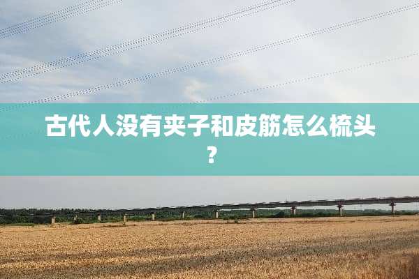 古代人没有夹子和皮筋怎么梳头？